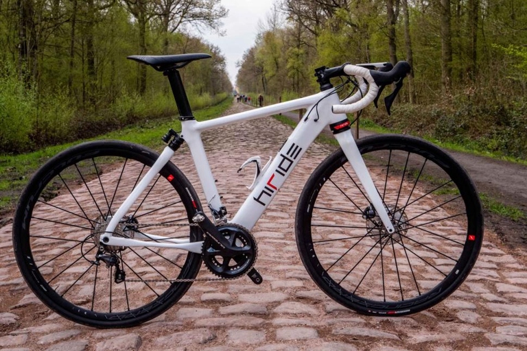 A full-suspension road bike is a bike that has both front and rear suspension.
