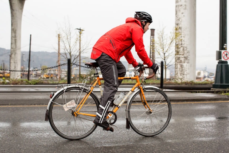 A good pair of glasses will help keep the rain out of your eyes while you bike commute.