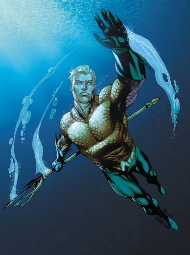 Aquaman is a superhero who is able to control and communicate with marine life.