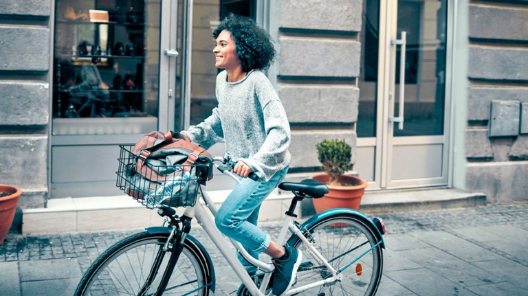 Assuming you would like a sentence about biking to work: Biking to work is a great way to start your day off on the right foot!