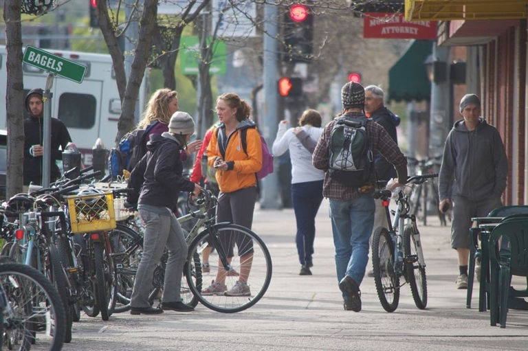 Cycling can provide a boost to local businesses, as cyclists are more likely to patronize local businesses than those who drive.