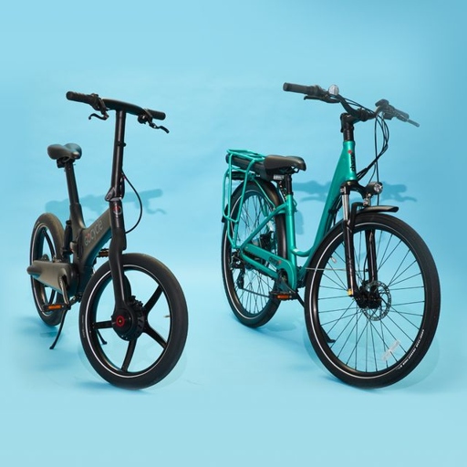 Electric bikes weigh between 15 and 40 pounds, depending on the model.