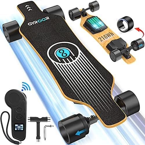 Electric skateboards have a battery and motor that power the board. Electric bikes are powered by a battery and have a motor that assists the rider.