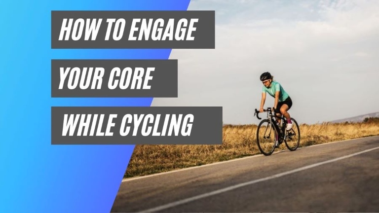 If you want to engage your core while cycling, you need to keep your abs tightened.