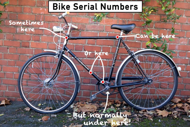 If your bike is ever lost or stolen, the serial number is the best way to identify it.