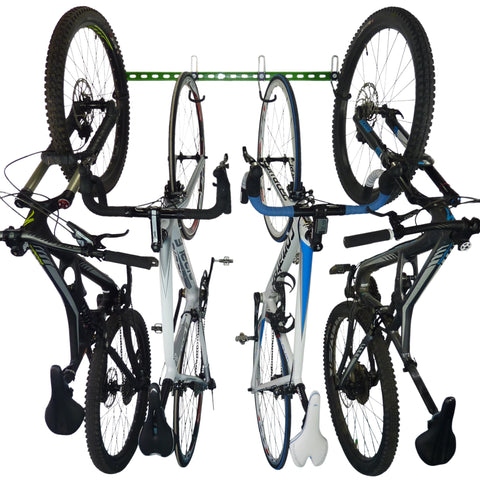 If you're looking for the right way to hang a bike by its wheels, look no further!