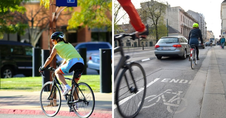 It is important to make eye contact with drivers when you are riding your bike on the road.