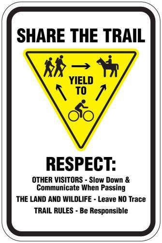 Respect for other trail users is important for the safety of all involved.