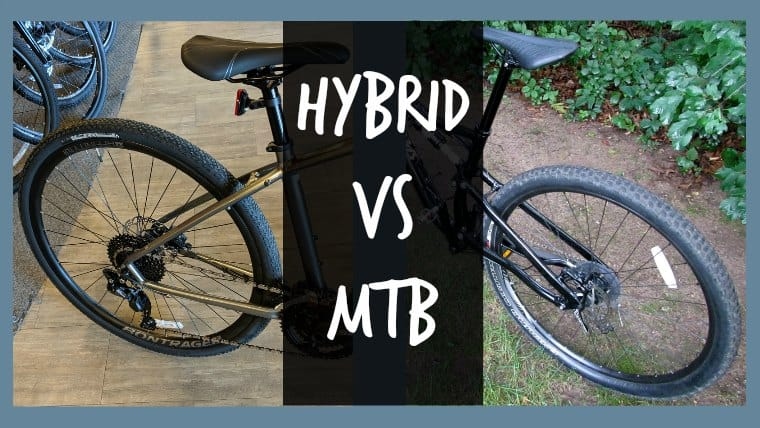 The features of a hybrid bike are a combination of those of a road bike and a mountain bike.