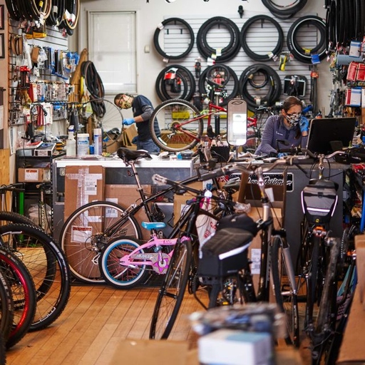 The high cost of bikes keeps the local bike shop open.