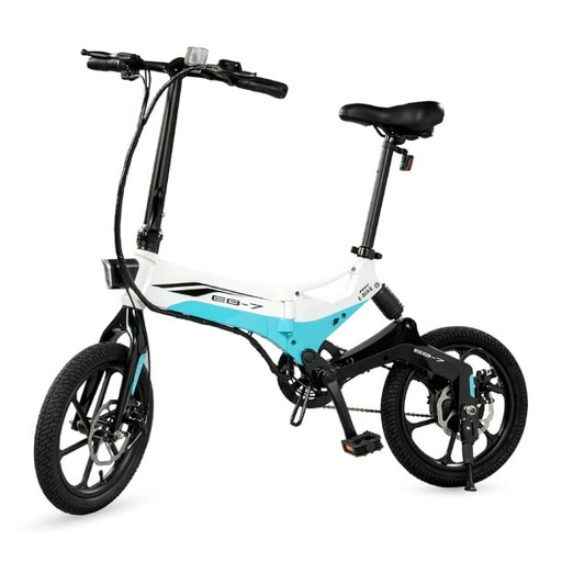 The Swagtron Swagcycle EB-7 Elite Folding Electric Bike is a great way to get around town. It's fast, efficient, and easy to fold up and take with you when you're on the go.