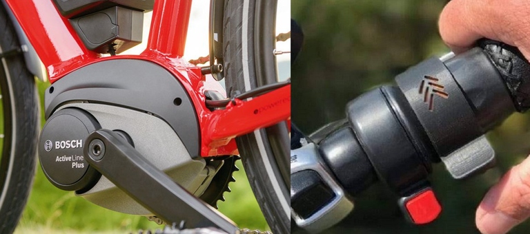 There are three types of e-bike motors: throttle, pedal-assist, and mid-drive.
