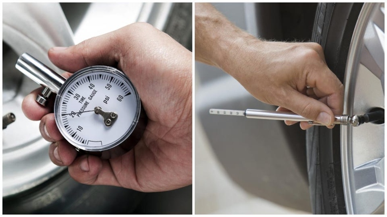 To check your tire pressure, use a tire pressure gauge to measure the air pressure in your tires.