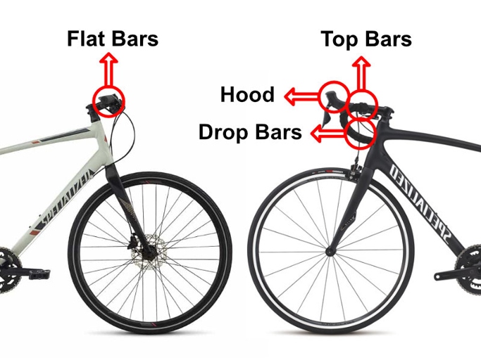 Touring bikes and hybrids both have brakes, but the type of brakes may differ.
