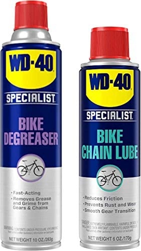 WD-40 is a multi-purpose product that can be used for a variety of tasks, including lubricating bike chains.
